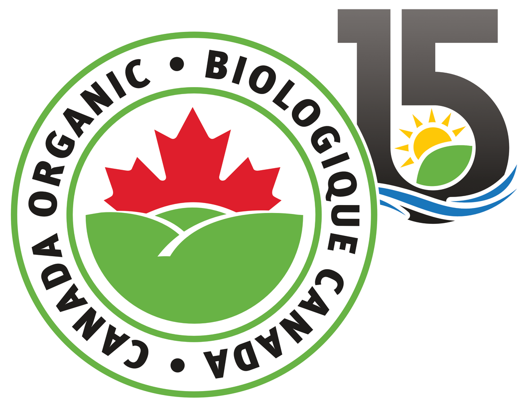 15 Years of Canada Organic logos