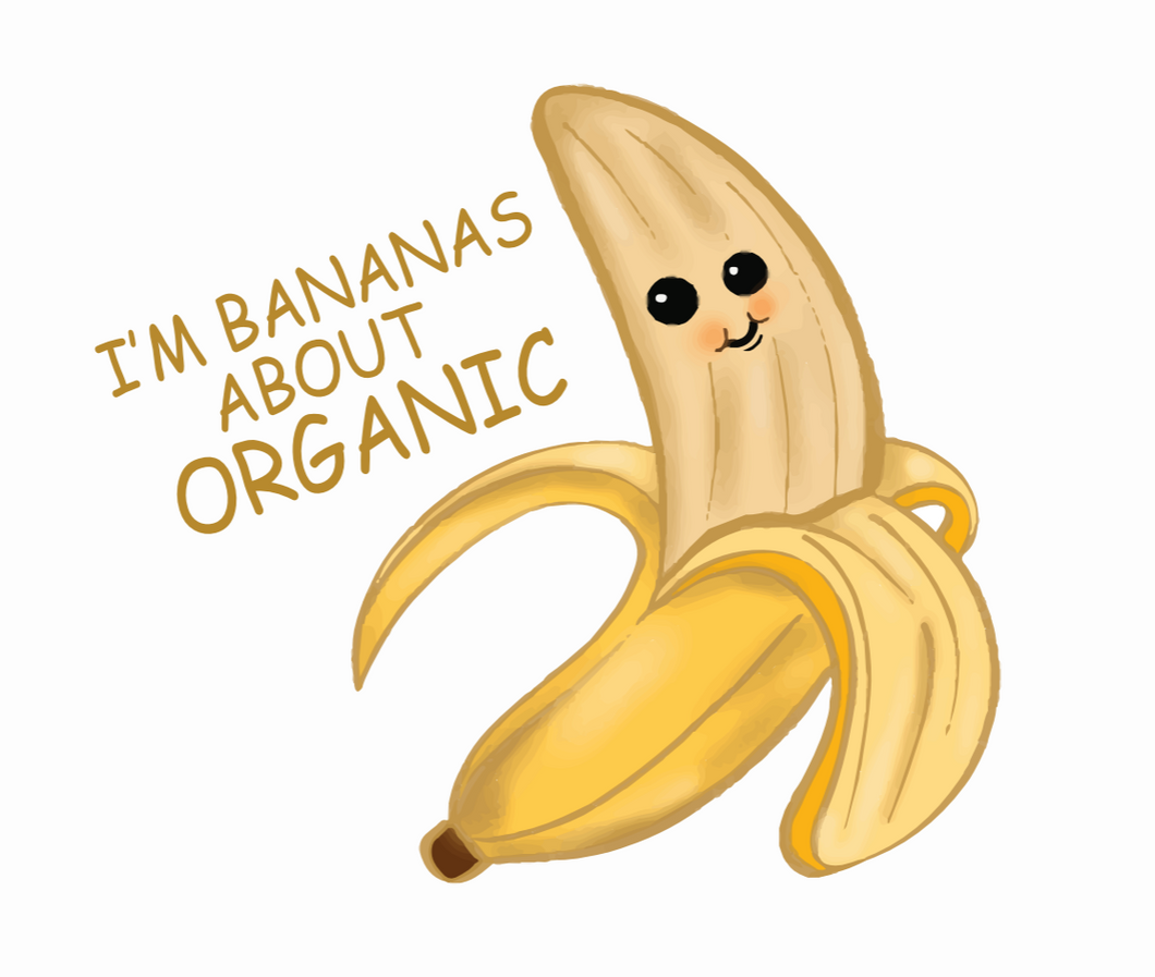 Organic Sticker - Banana