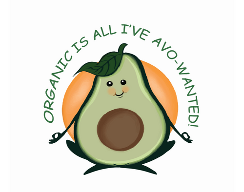 Organic Sticker - Avocado